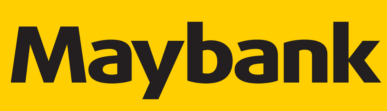 Logo wordmark bank maybank indonesia